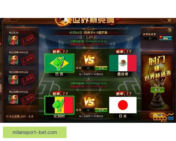 世界杯竞猜游戏玩法揭秘 如何通过策略赢得更多奖励